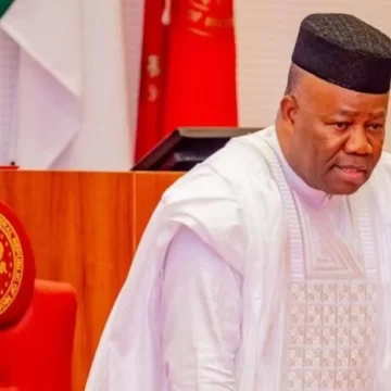 free to protest while we continue eating, senate president akpabio