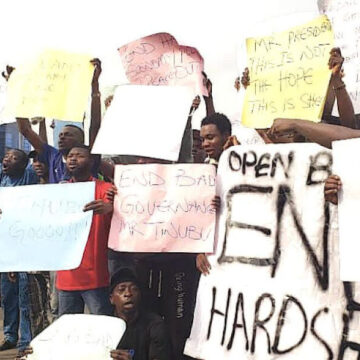 today’s hunger and hardship protest in nigeria